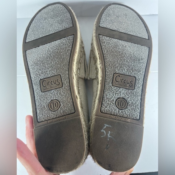 SAM EDELMAN CIRCUS Espadrille Beige Wedge Jute Sandals Size 10 - Picture 6 of 15